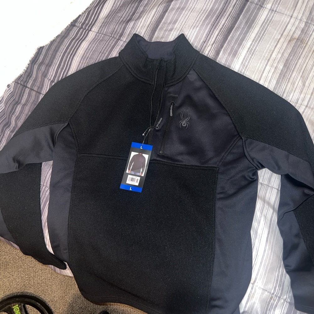 Spyder Black Quarter-Zip Pullover
